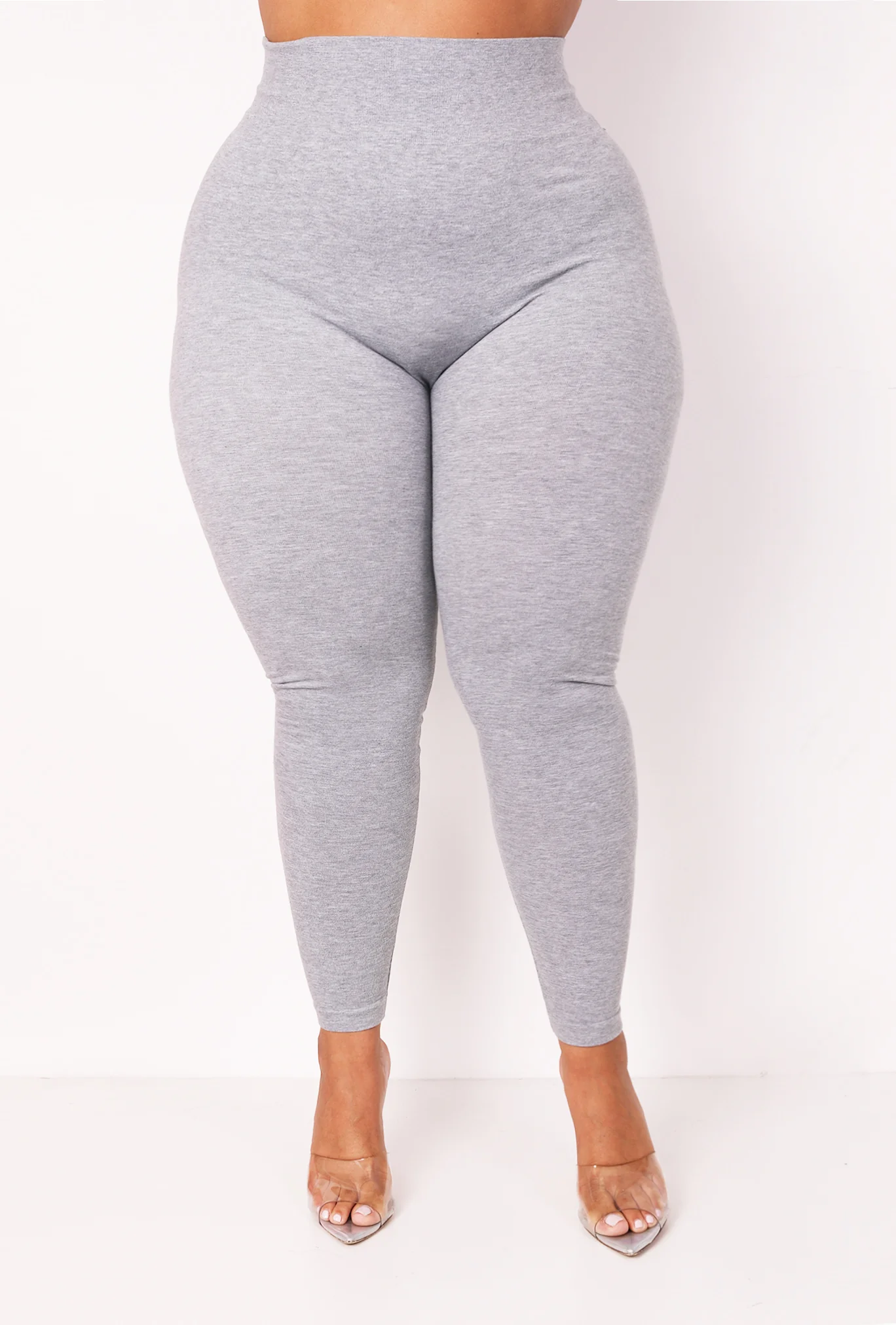 The Cotton Tummy Control Legging (gray) - Image 3