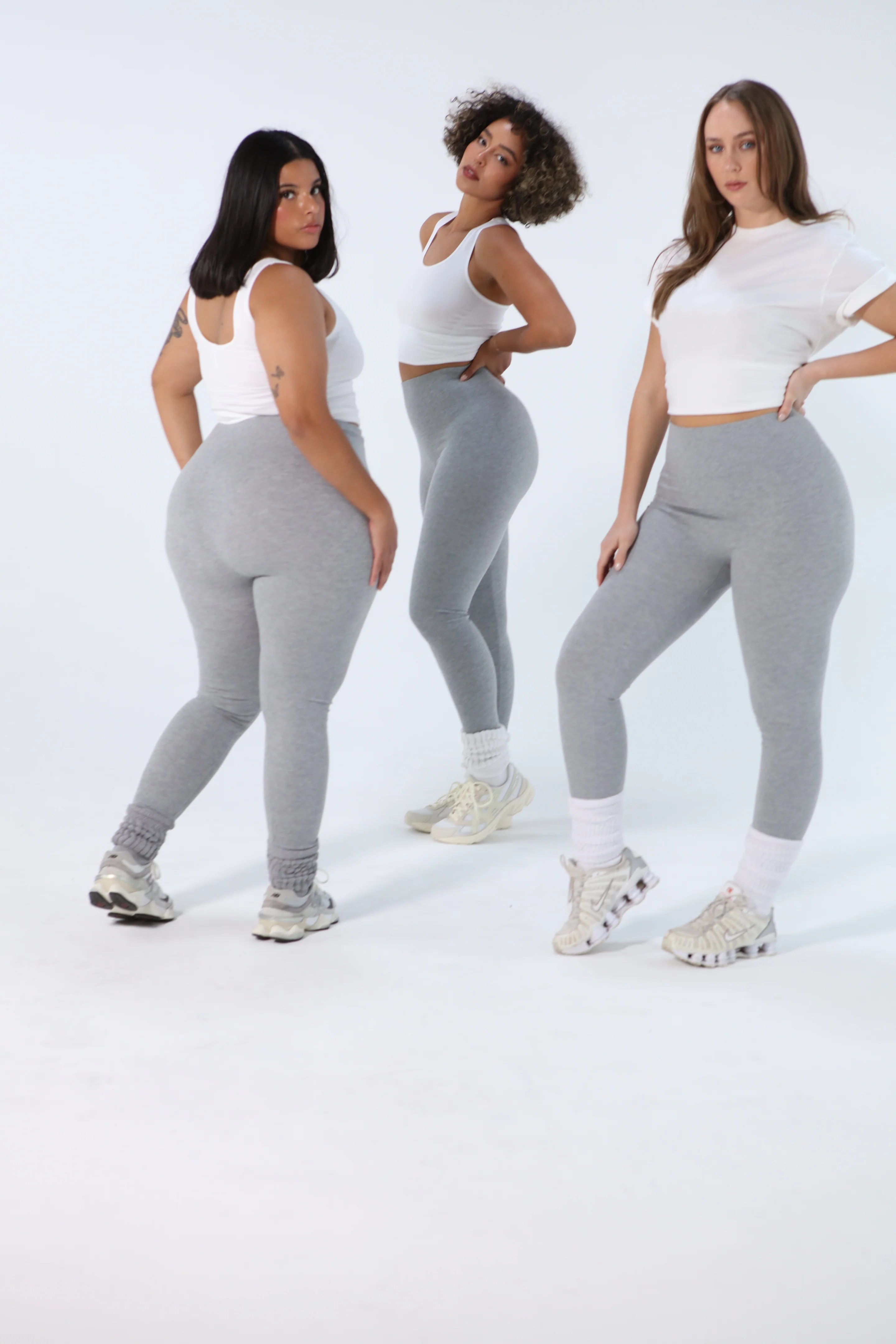 The Cotton Tummy Control Legging (gray) - Image 4